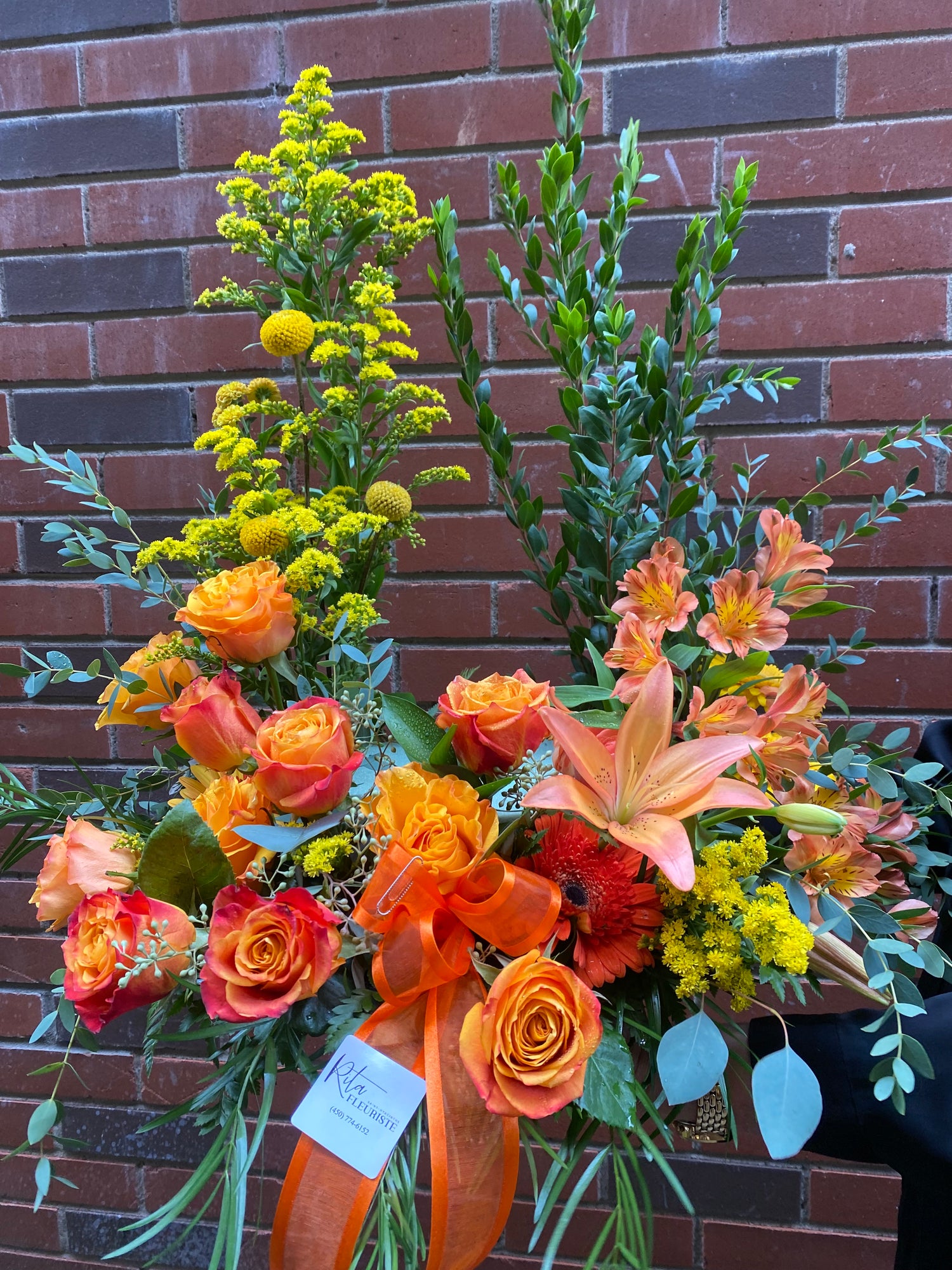 Arrangement d'urne - Ambre