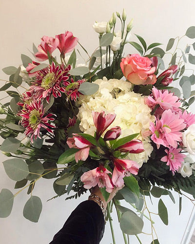 Bouquet - Rosé avec Eucalyptus