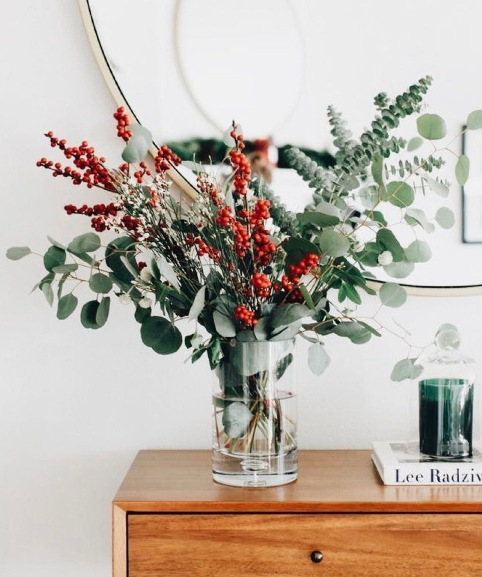 Vase Noël naturel Rita Fleuriste StHyacinthe