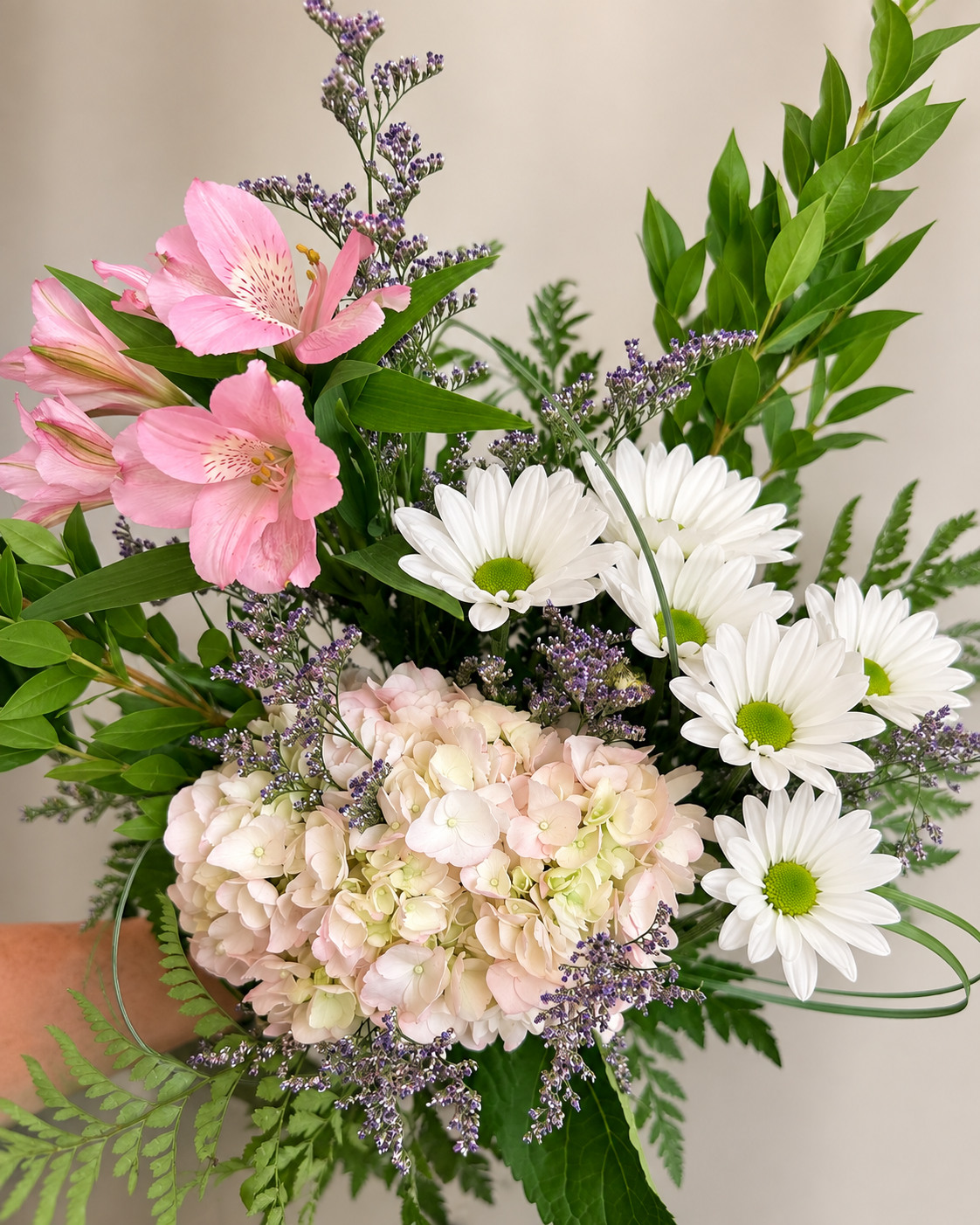Bouquet- Marguerites & Rosée
