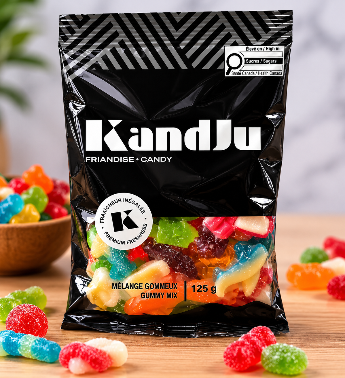 Bonbon- Kandju mélange gommeux