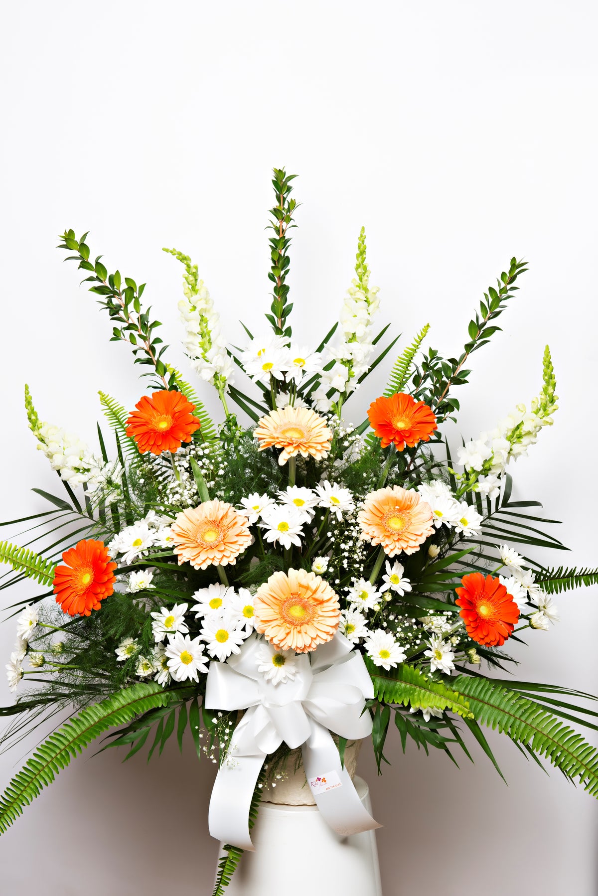 Corbeille - Gerberas orangés