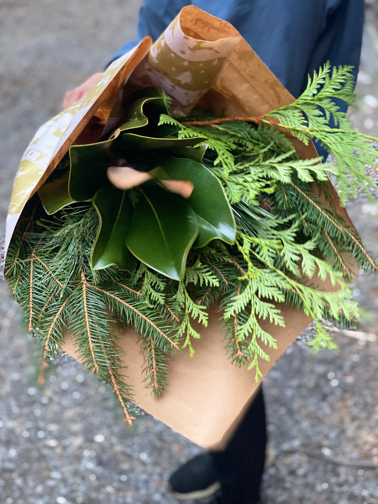 Bouquet de feuillages d’hiver