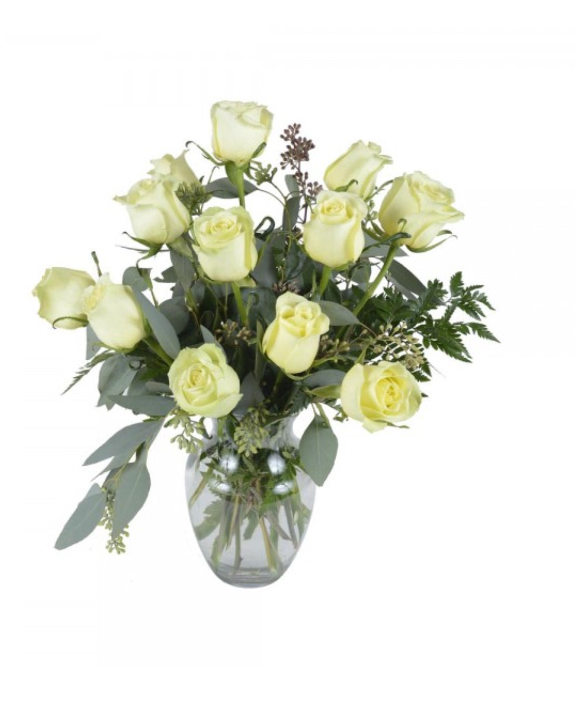 Vase - Roses Blanches